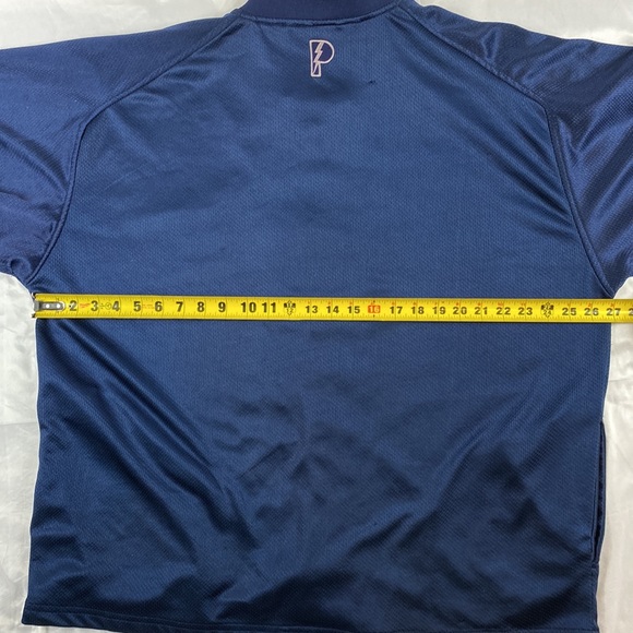 Vintage Pro Player Georgetown Navy Blue Mesh Button Athletic Jacket - Picture 15 of 16